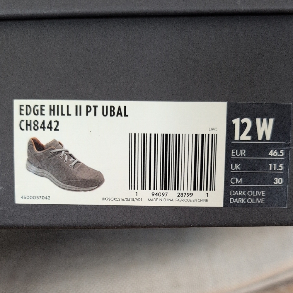 Rockport Edge Hill II Plain Toe Ubal Men's Oxford - Size 12W - Picture 8 of 14